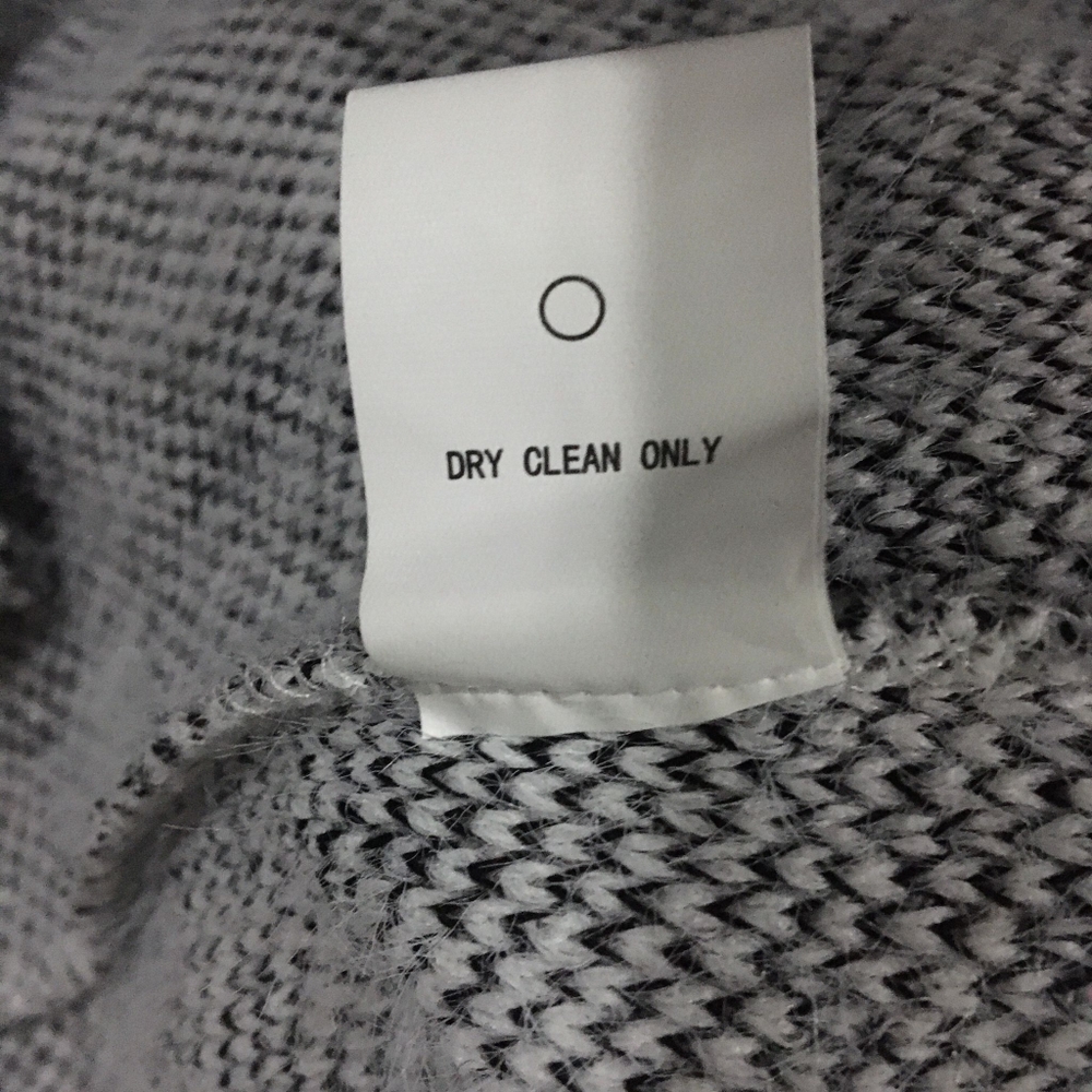 Melloday: black and gray, long sleeve cardigan. Medium. Pre-owned - Picture 5 of 10